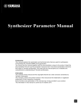 Yamaha Synth Manual do usuário