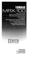 Yamaha MRX-100 Manual do proprietário