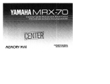 Yamaha MRX-70 Manual do proprietário