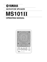 Yamaha MS101 II Manual do usuário