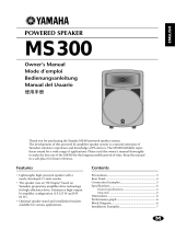 Yamaha MS300 Manual do usuário