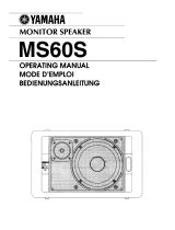 Yamaha MS60S Manual do proprietário