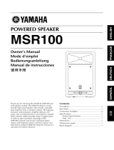 Yamaha MSR100 Manual do usuário