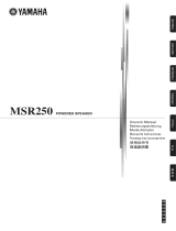 Yamaha MSR250 Manual do usuário
