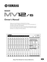 Yamaha MV12 Manual do usuário