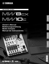 Yamaha MW8cx Manual do proprietário
