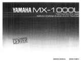 Yamaha MX-1000 Manual do proprietário