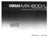 Yamaha MX-800/L Manual do proprietário