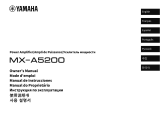 Yamaha MX-A5200 Manual do proprietário