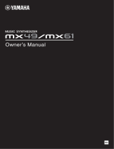 Yamaha MX61 Manual do proprietário