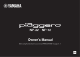 Yamaha Piaggero NP-12 Manual do proprietário