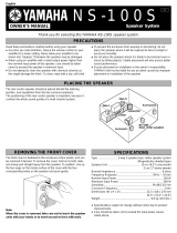 Yamaha NS-100S Manual do proprietário