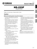 Yamaha NS-225F Manual do usuário