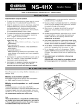 Yamaha NS-4HX Manual do usuário