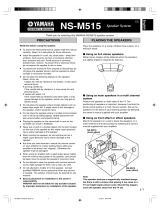 Yamaha NS-M515 Manual do usuário