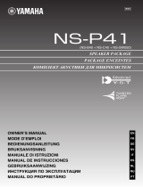 Yamaha NSP41 (6PCS) Manual do proprietário