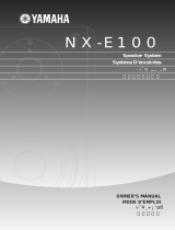 Yamaha NX-E100 Manual do proprietário