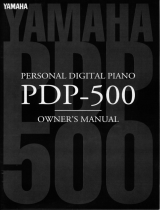 Yamaha PDP-500 Manual do proprietário