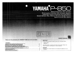 Yamaha P-850 Manual do proprietário