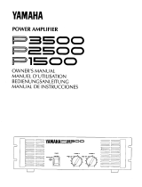 Yamaha P2500 Manual do proprietário