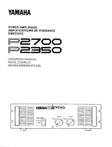 Yamaha P2700 Manual do proprietário