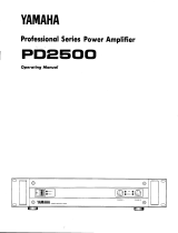 Yamaha PD2500 Manual do proprietário