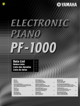 Yamaha PF-1000 Ficha de dados