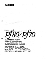 Yamaha PF-80 Manual do proprietário