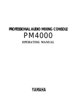 Yamaha PM4000 Manual do usuário