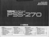 Yamaha PSS-270 Manual do proprietário