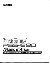 Yamaha PortaSound PSS-680 Manual do proprietário