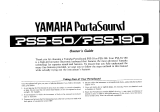 Yamaha PortaSound PSS-190 Manual do proprietário
