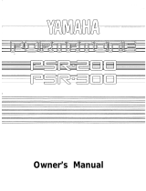 Yamaha Portatone PSR-300 Manual do proprietário