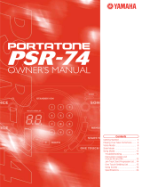 Yamaha Portatone PSR-74 Manual do proprietário