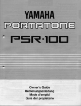 Yamaha Portatone PSR-100 Manual do proprietário