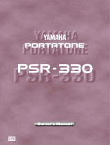 Yamaha PortaTone PSR-330 Manual do proprietário