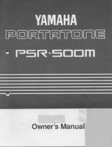 Yamaha PortaTone PSR-500M Manual do proprietário