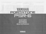 Yamaha PortaTone PSR-6 Manual do proprietário