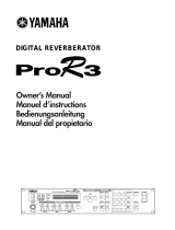 Yamaha ProR3 Manual do usuário