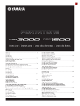 Yamaha PSR-3500 Ficha de dados