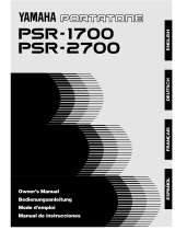 Yamaha PortaTone PSR-1700 Manual do proprietário