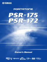 Yamaha PSR - 172 Manual do usuário