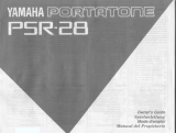 Yamaha PSR-28 Manual do proprietário