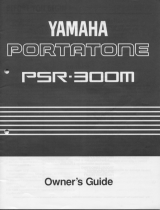 Yamaha PSR-300m Manual do proprietário