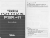 Yamaha PSR-41 Manual do proprietário