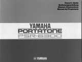 Yamaha PSR-6300 Manual do proprietário