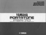 Yamaha PSR-70 Manual do proprietário