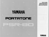 Yamaha Portatone PSR-80 Manual do usuário