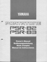 Yamaha PSR-82 Manual do proprietário