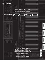 Yamaha PSR-A350 Manual do proprietário